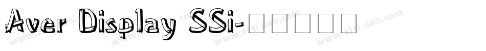 Aver Display SSi字体转换